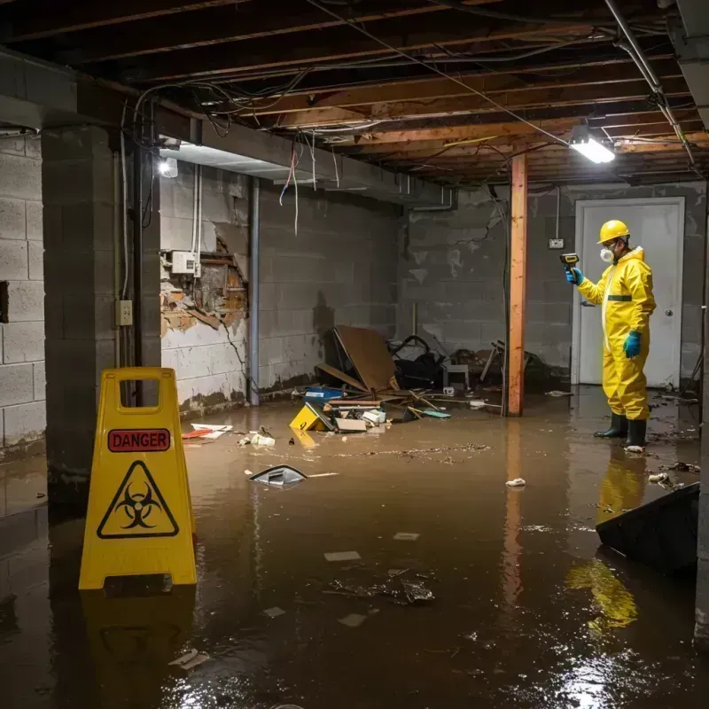 Flooded Basement Electrical Hazard in Aguanga, CA Property